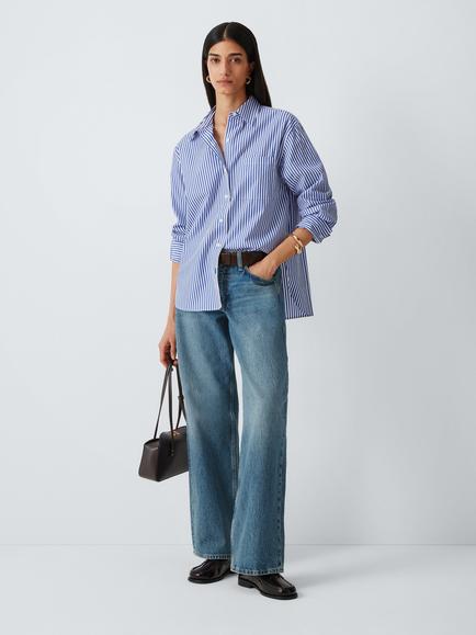 rag & bone Saige Full Straight Jeans, Echo - view 2, Echo