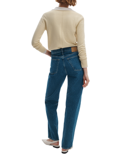 rag & bone Shea Mid Rise Straight Leg Jeans, Cornflower - view 2, Cornflower