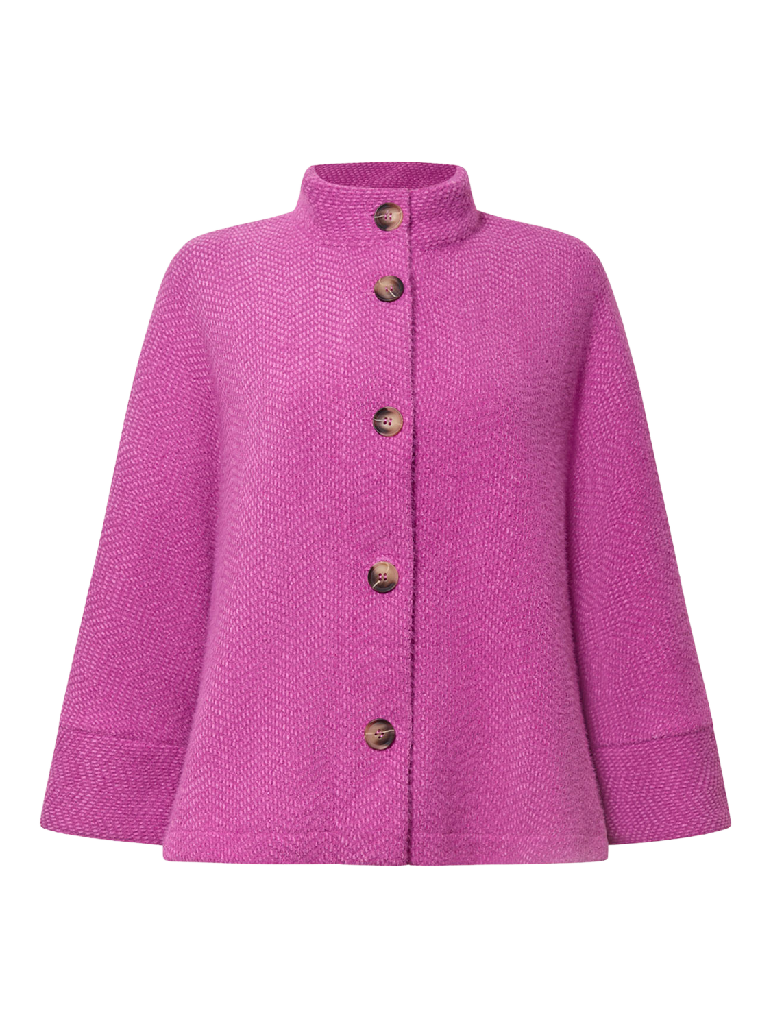 Product image 6 of 6, which shows James Lakeland Textured Batwing Jacket, Pink, 8