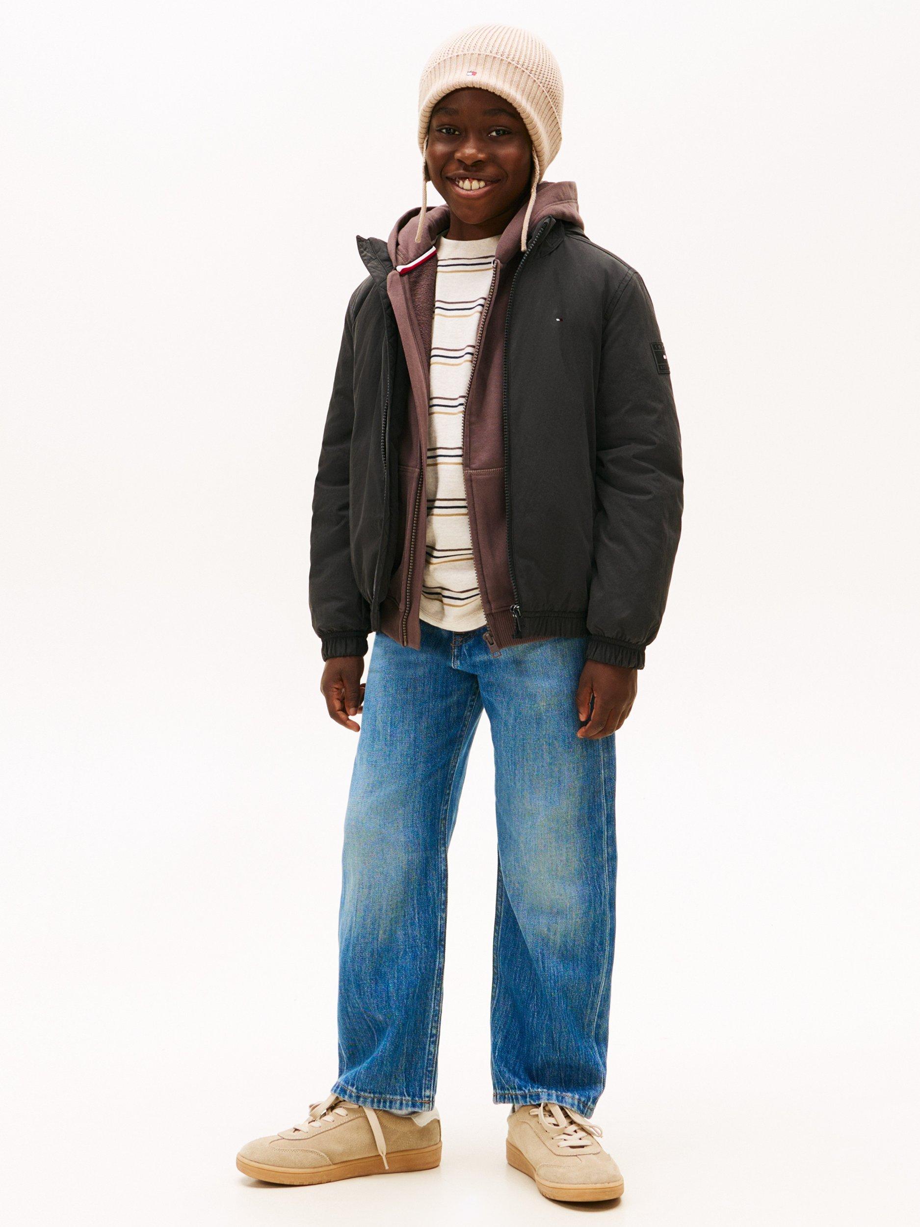 Product image 3 of 5, which shows Tommy Hilfiger Kids' Essential Padded Coat, Black, 3 years