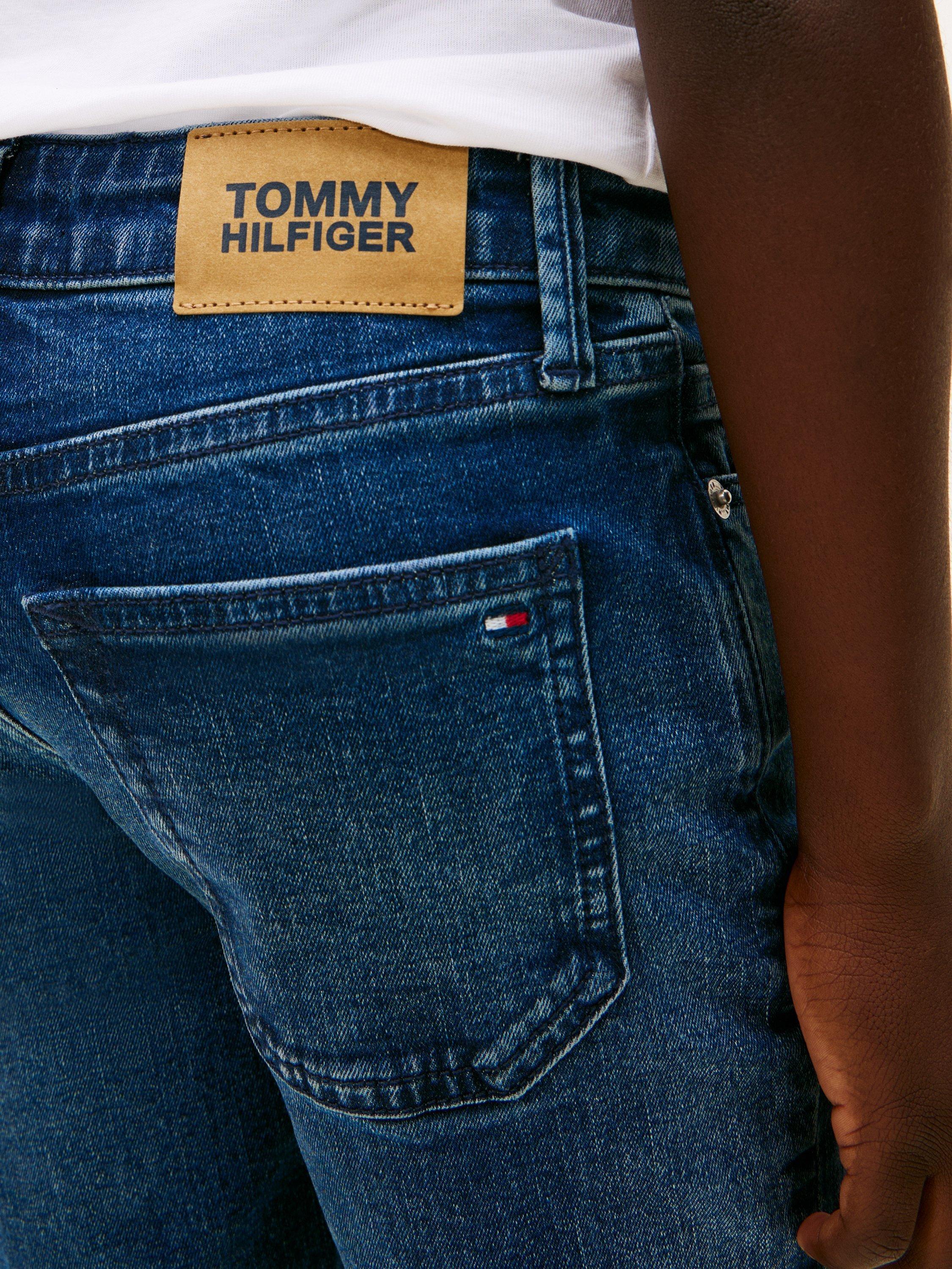 Product image 4 of 5, which shows Tommy Hilfiger Kids' Straight Denim Jeans, Blue, 3 years