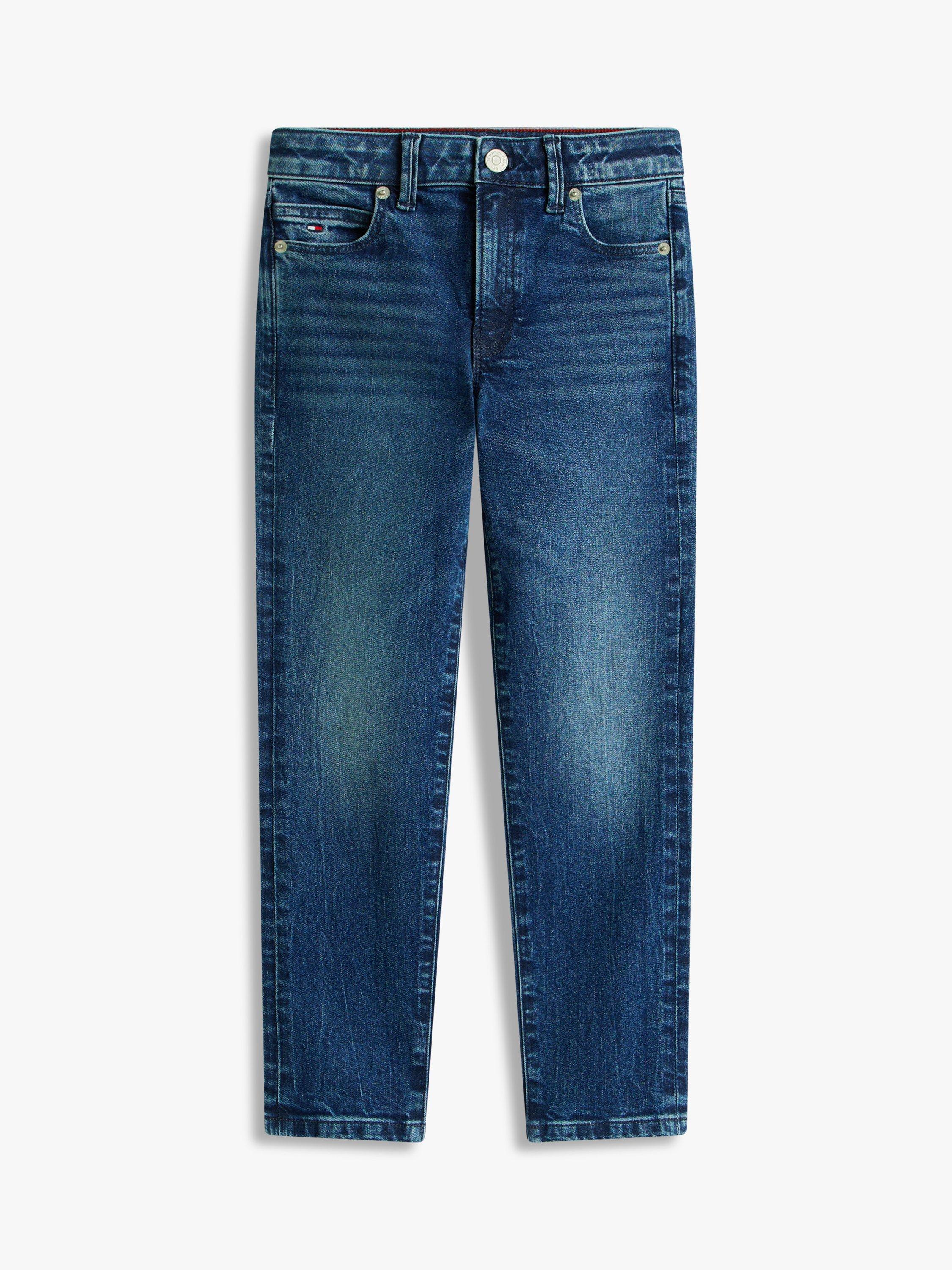 Product image 5 of 5, which shows Tommy Hilfiger Kids' Straight Denim Jeans, Blue, 3 years