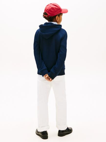 Tommy Hilfiger Kids' Heritage Flag Hoodie, Dark Night Navy - view 2, Dark Night Navy