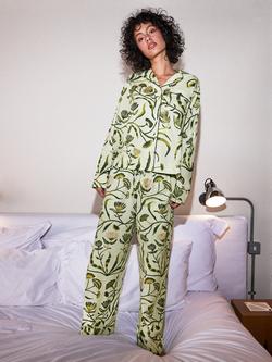 Ro&Zo Petite Floral Pyjama Set - view 2, Green