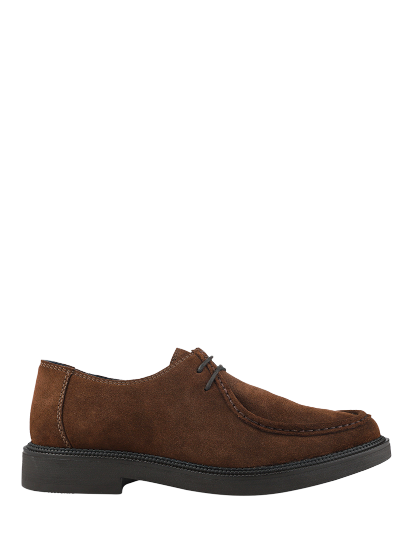Product image 1 of 5, which shows Jones Bootmaker Karson Suede Lace-Up Shoes, Brown, 7