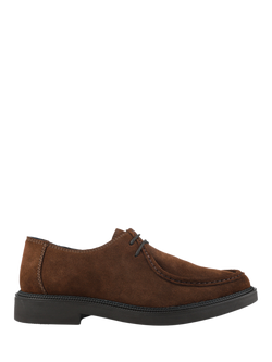 Jones Bootmaker Karson Suede Lace-Up Shoes, Brown, Brown