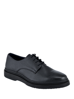 Jones Bootmaker Jameson Leather Lace-Up Shoes - view 2, Black Grain