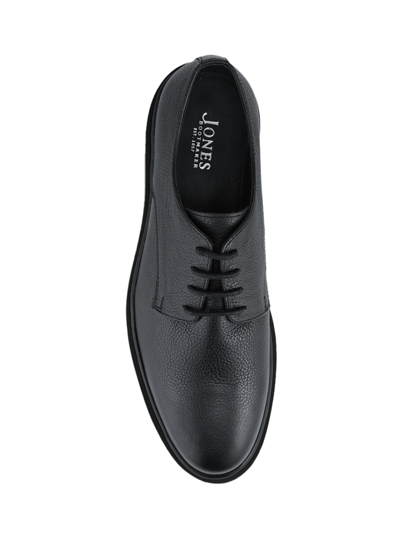 Product image 4 of 5, which shows Jones Bootmaker Jameson Leather Lace-Up Shoes, Black Grain, 6