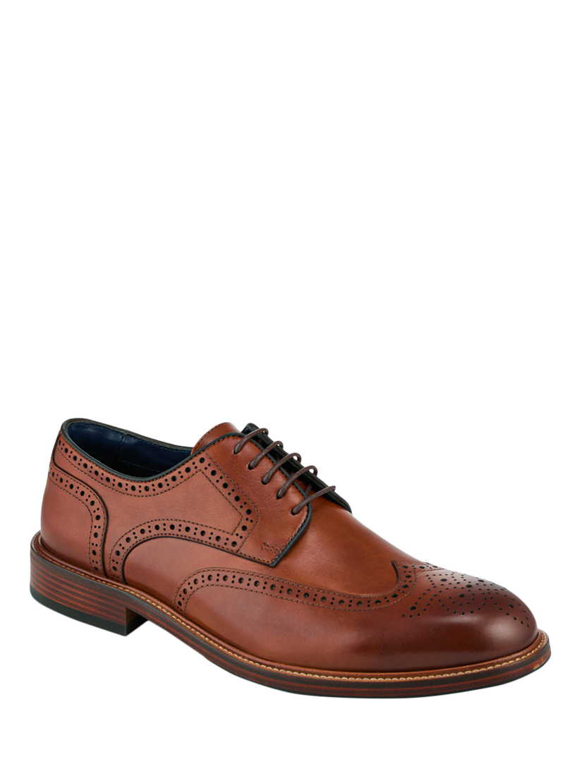 Product image 2 of 5, which shows Jones Bootmaker Maisen Leather Brogues, Tan, 6