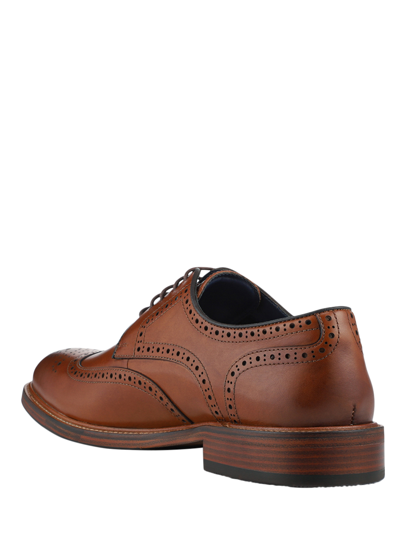 Product image 3 of 5, which shows Jones Bootmaker Maisen Leather Brogues, Tan, 6