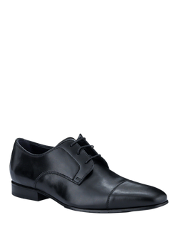 Jones Bootmaker Milligan Leather Derby Shoes - view 2, Black
