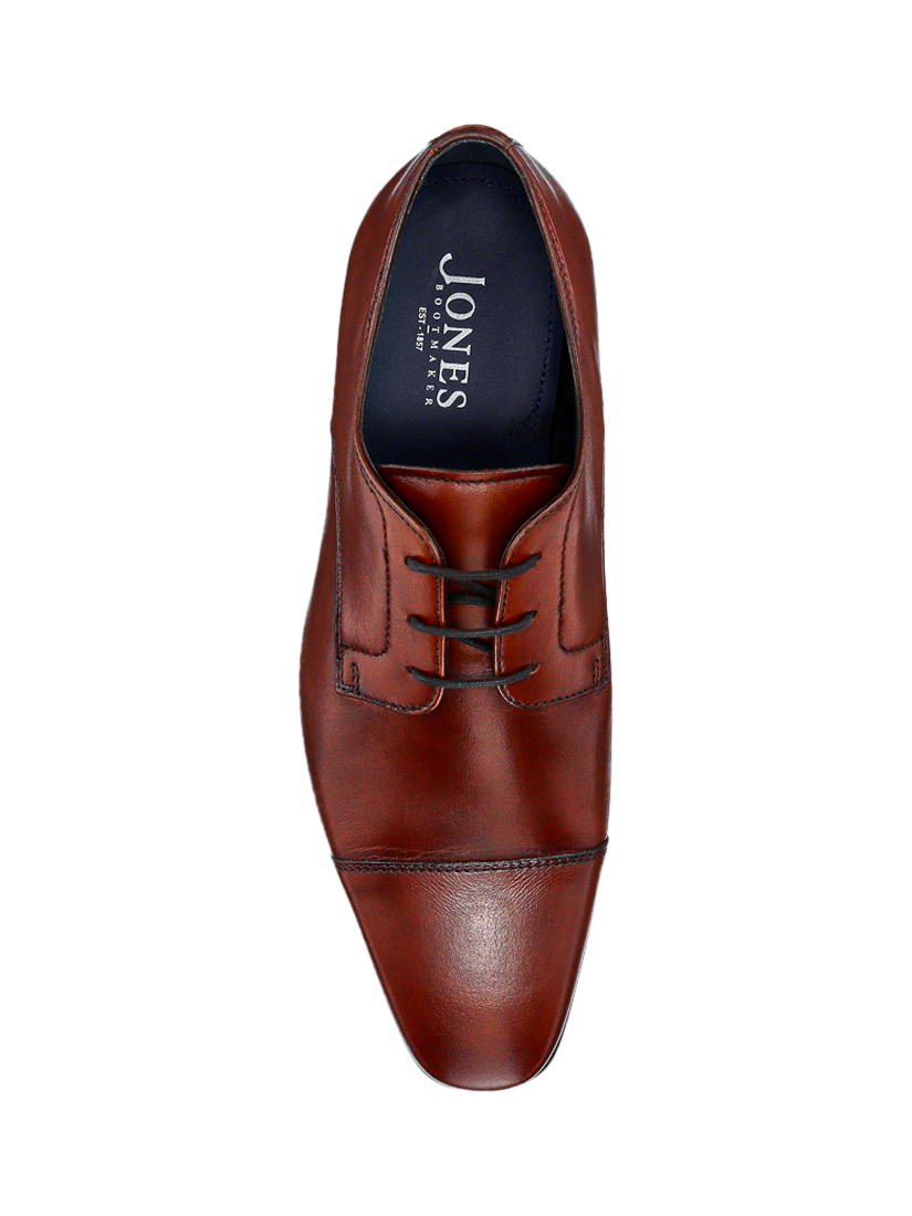 Product image 4 of 5, which shows Jones Bootmaker Milligan Leather Derby Shoes, Chestnut, 5