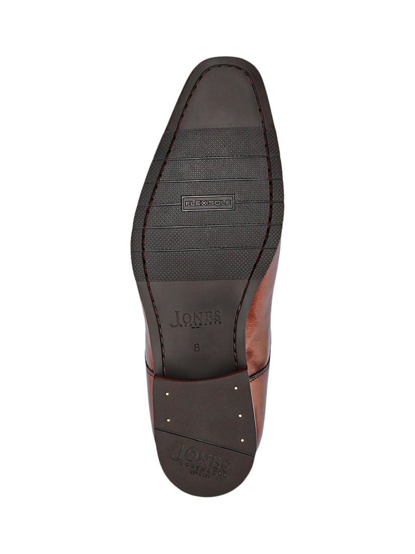 Product image 5 of 5, which shows Jones Bootmaker Milligan Leather Derby Shoes, Chestnut, 5