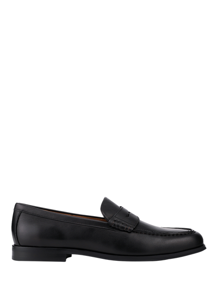 Jones Bootmaker Quadir Leather Loafers, Black