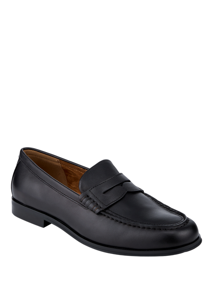 Jones Bootmaker Quadir Leather Loafers - view 2, Black