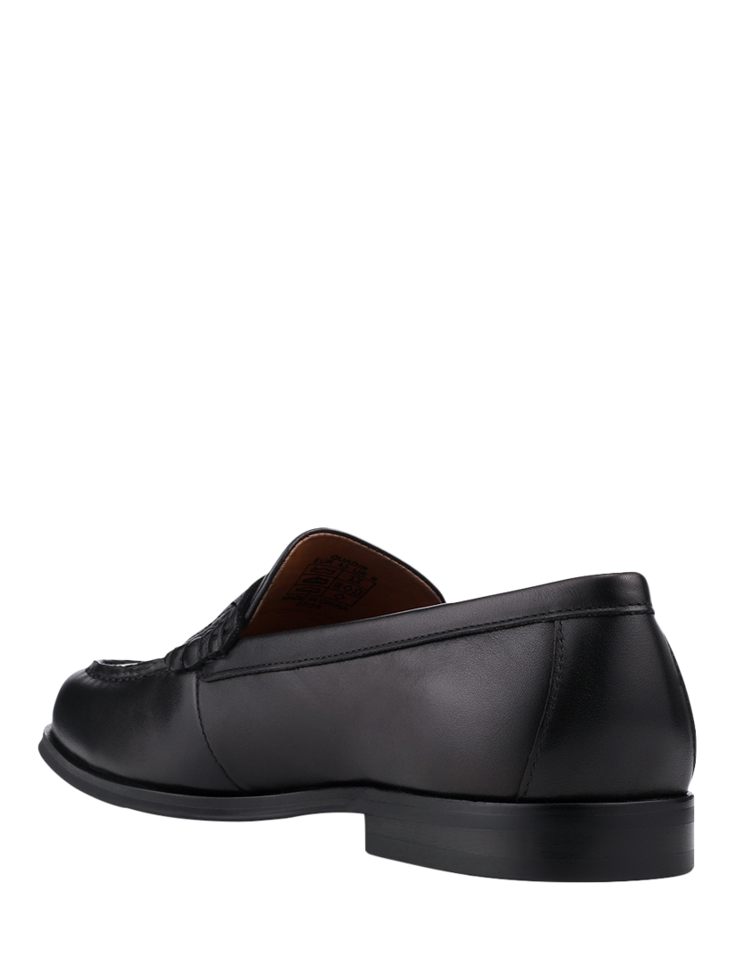 Product image 3 of 5, which shows Jones Bootmaker Quadir Leather Loafers, Black, 6