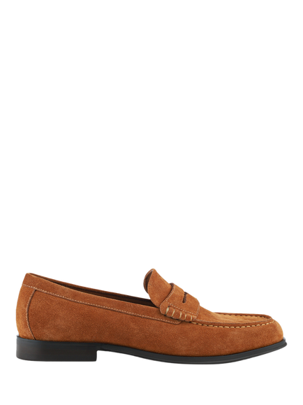 Jones Bootmaker Quadir Suede Loafers, Tan