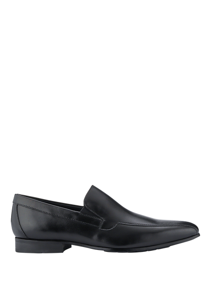 Jones Bootmaker Ralphie Leather Slip-On Shoes, Black