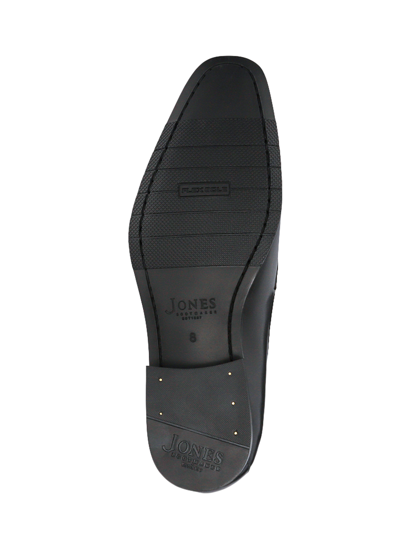 Product image 5 of 5, which shows Jones Bootmaker Ralphie Leather Slip-On Shoes, Black, 5