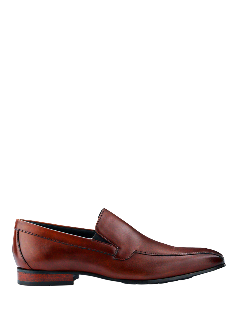 Product image 1 of 5, which shows Jones Bootmaker Ralphie Leather Slip-On Shoes, Chestnut, 5
