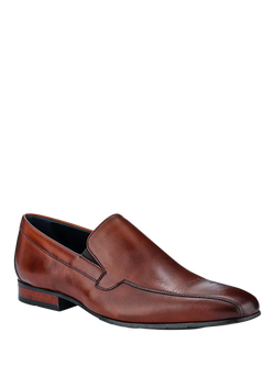 Jones Bootmaker Ralphie Leather Slip-On Shoes - view 2, Chestnut