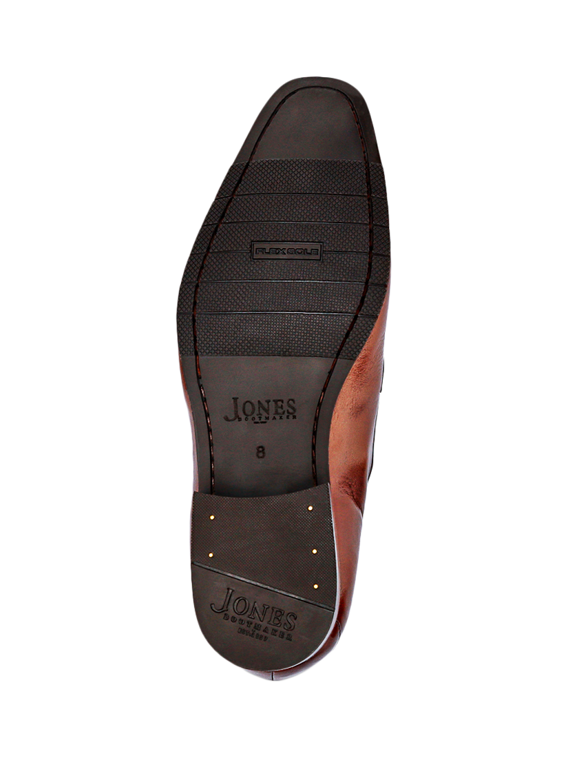 Product image 5 of 5, which shows Jones Bootmaker Ralphie Leather Slip-On Shoes, Chestnut, 5