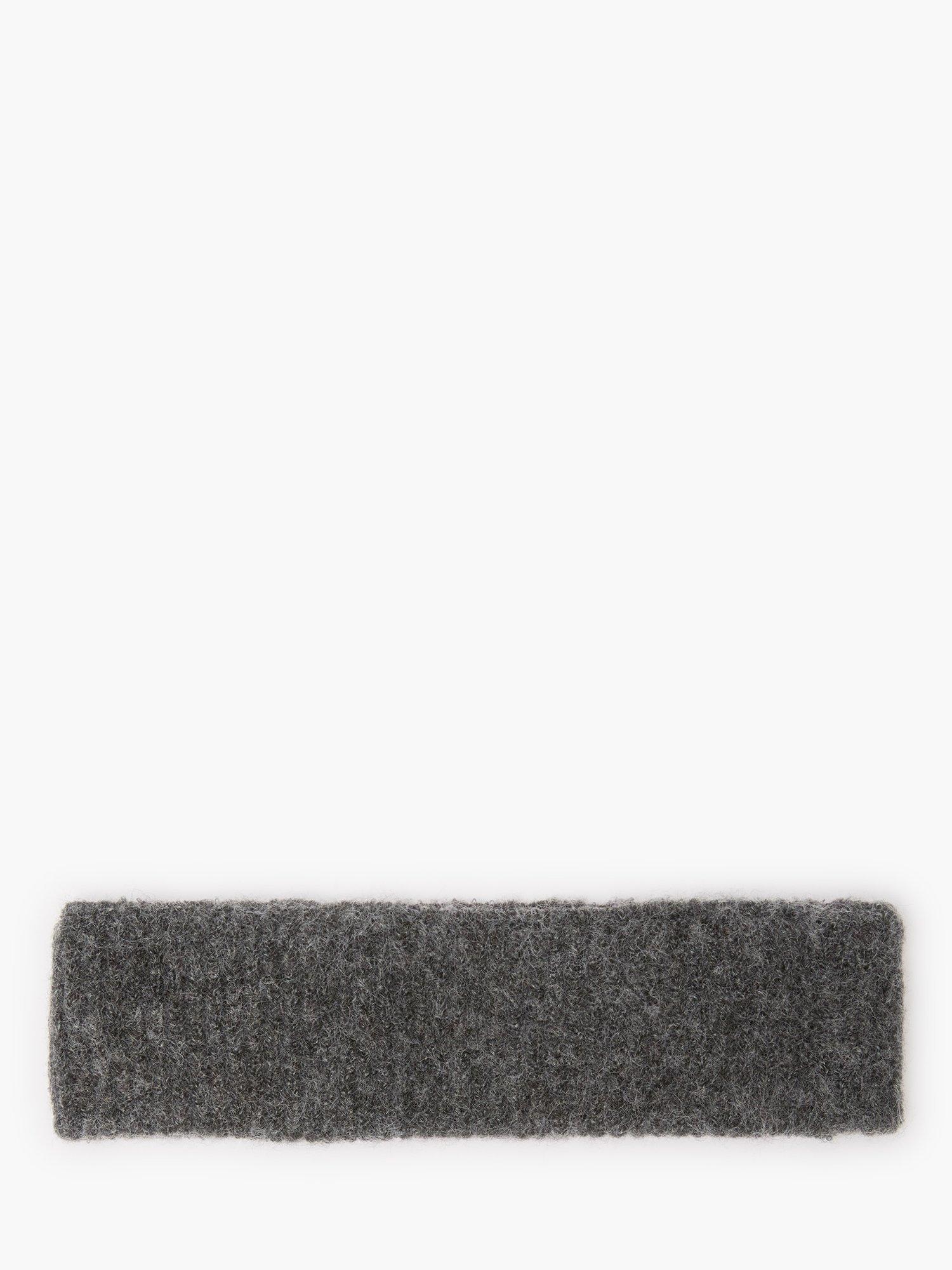 Product image 1 of 3, which shows French Connection Kezia Knitted Headband, Charcoal Grey, One Size