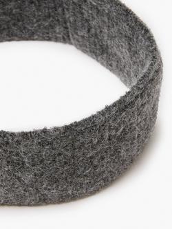 French Connection Kezia Knitted Headband, Charcoal Grey - view 2, Charcoal Grey