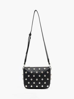 French Connection Dome Stud Crossbody Bag, Black, Black