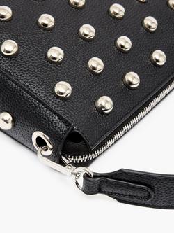 French Connection Dome Stud Crossbody Bag, Black - view 2, Black
