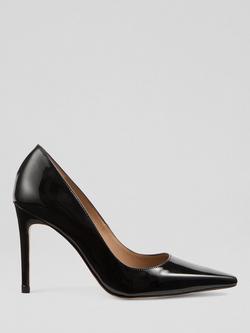 L.K.Bennett Fern New Pointed Toe Court Shoes, Black, Black
