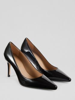 L.K.Bennett Floret Pointed Toe Court Shoes, Black - view 2, Black