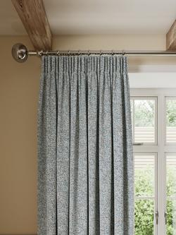 John Lewis Twisted Weave Pair Lined Pencil Pleat Curtains, Multi, Multi