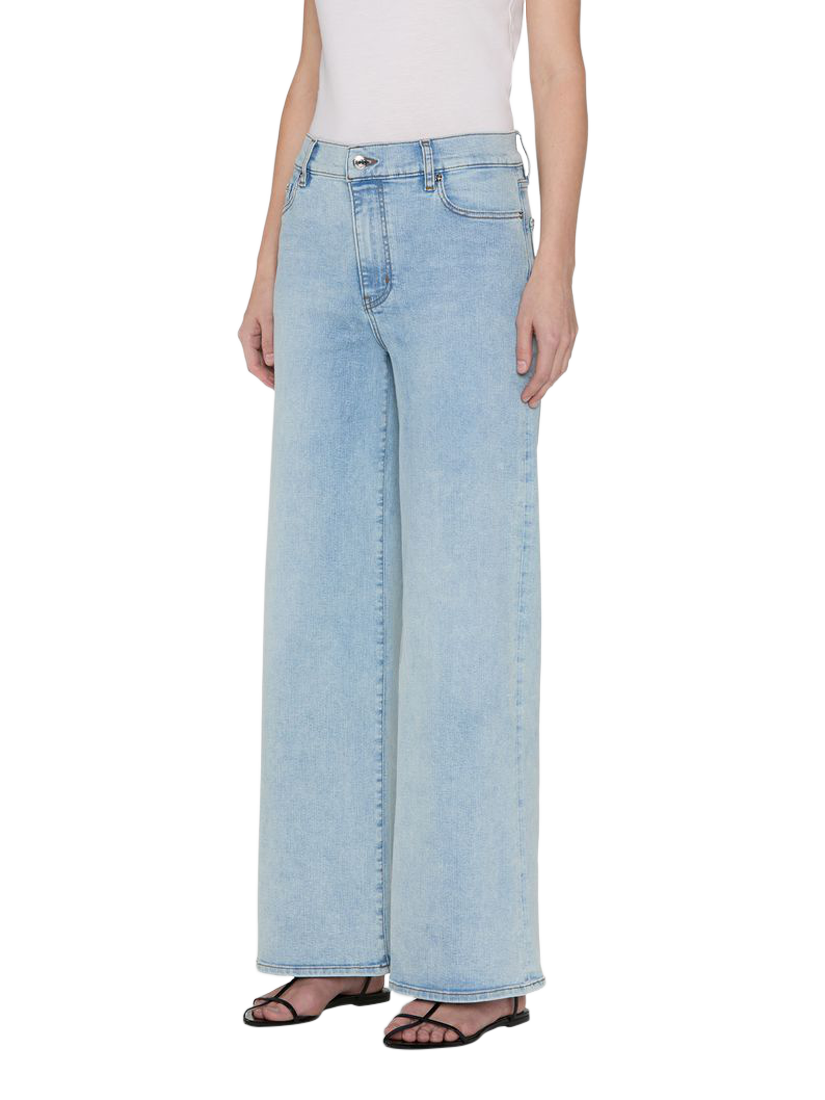 Product image 2 of 5, which shows FRAME Le Slim Palazzo Jeans, Tribute, 24