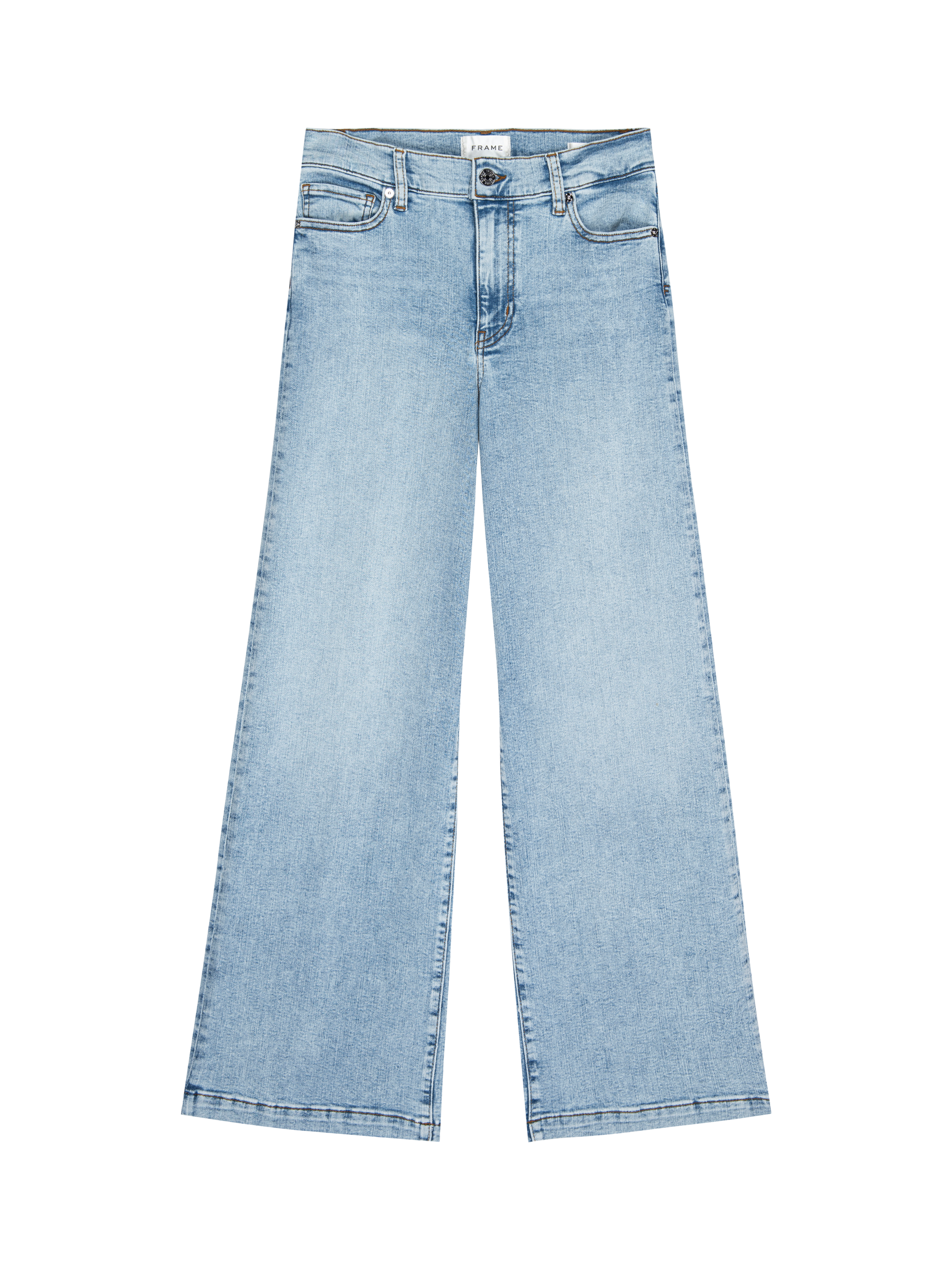 Product image 5 of 5, which shows FRAME Le Slim Palazzo Jeans, Tribute, 24