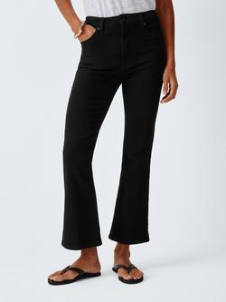 FRAME The Reboot Cropped Bootcut Jeans, Black, Black