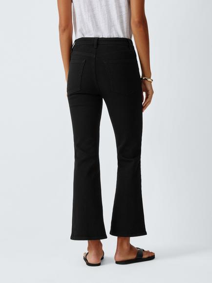 FRAME The Reboot Cropped Bootcut Jeans, Black - view 2, Black