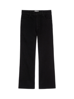 FRAME The Reboot Cropped Bootcut Jeans, Black, Black