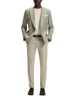 HUGO BOSS BOSS Kaiton Slim Fit Cotton Blend Chinos, Open Beige - view 2, Open Beige