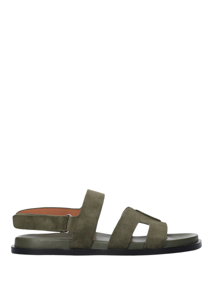 Bibi Lou Mindy Suede Sandals, Khaki, Khaki