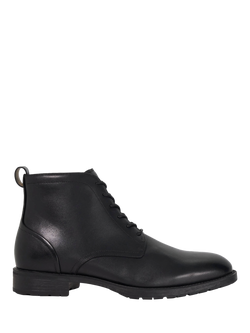 Dune London Carrsons Leather Ankle Boots, Black