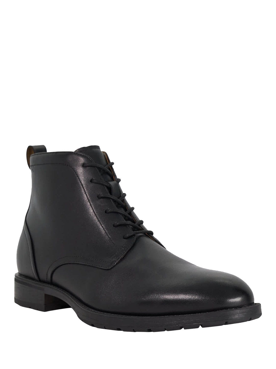 Product image 3 of 6, which shows Dune London Carrsons Leather Ankle Boots, Black, EU40