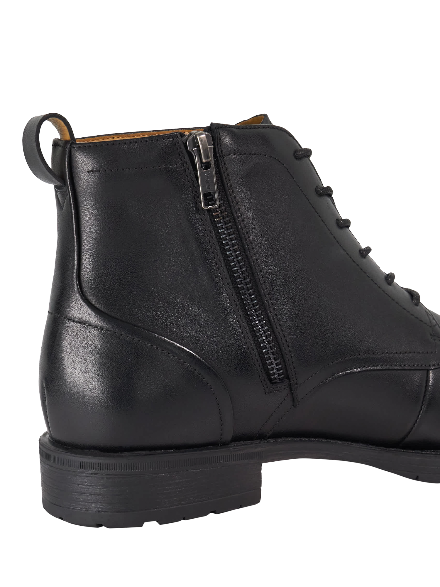 Product image 6 of 6, which shows Dune London Carrsons Leather Ankle Boots, Black, EU40