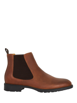 Dune London Cohens Leather Chelsea Boots, Brown