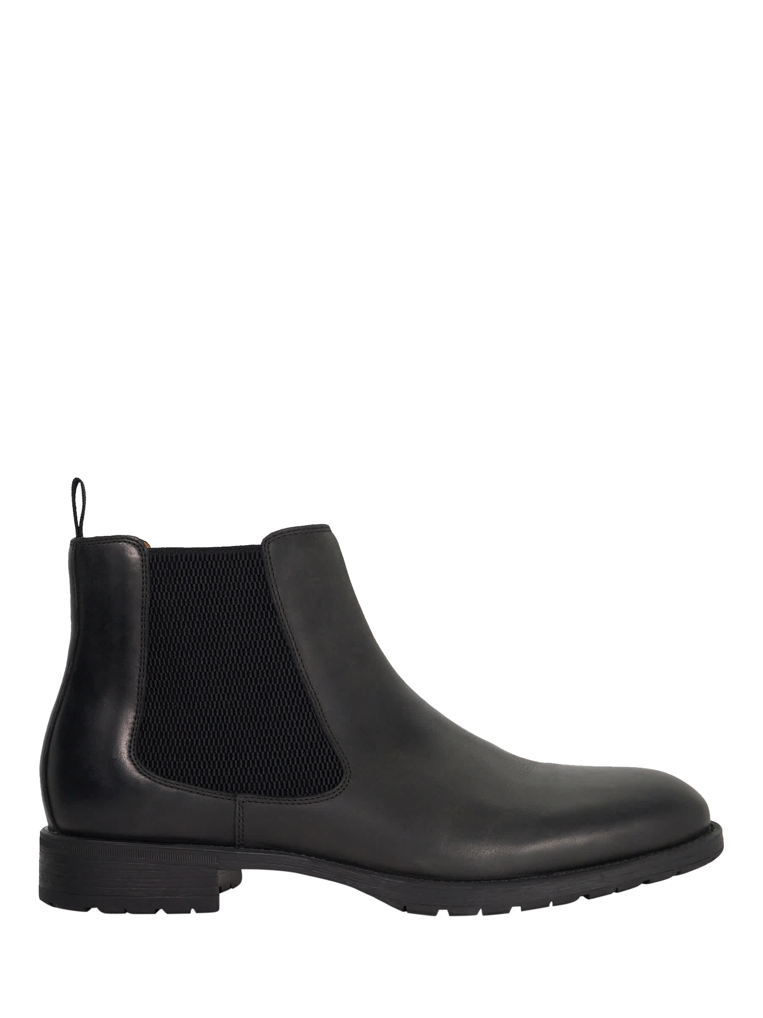 Product image 1 of 6, which shows Dune London Cohens Leather Chelsea Boots, Black, EU42