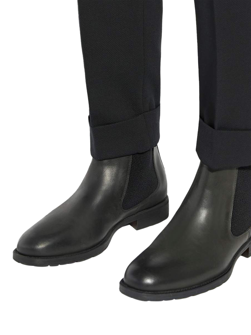 Product image 2 of 6, which shows Dune London Cohens Leather Chelsea Boots, Black, EU42