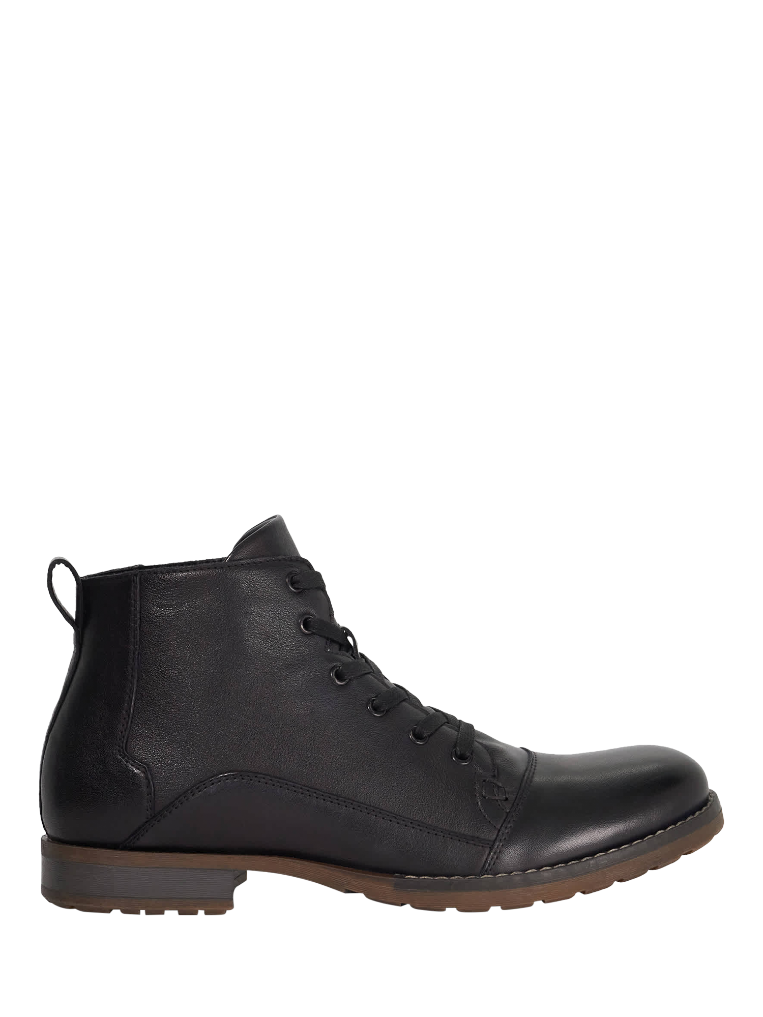 Product image 1 of 6, which shows Dune London Corrdial Leather Ankle Boots, Black, EU42