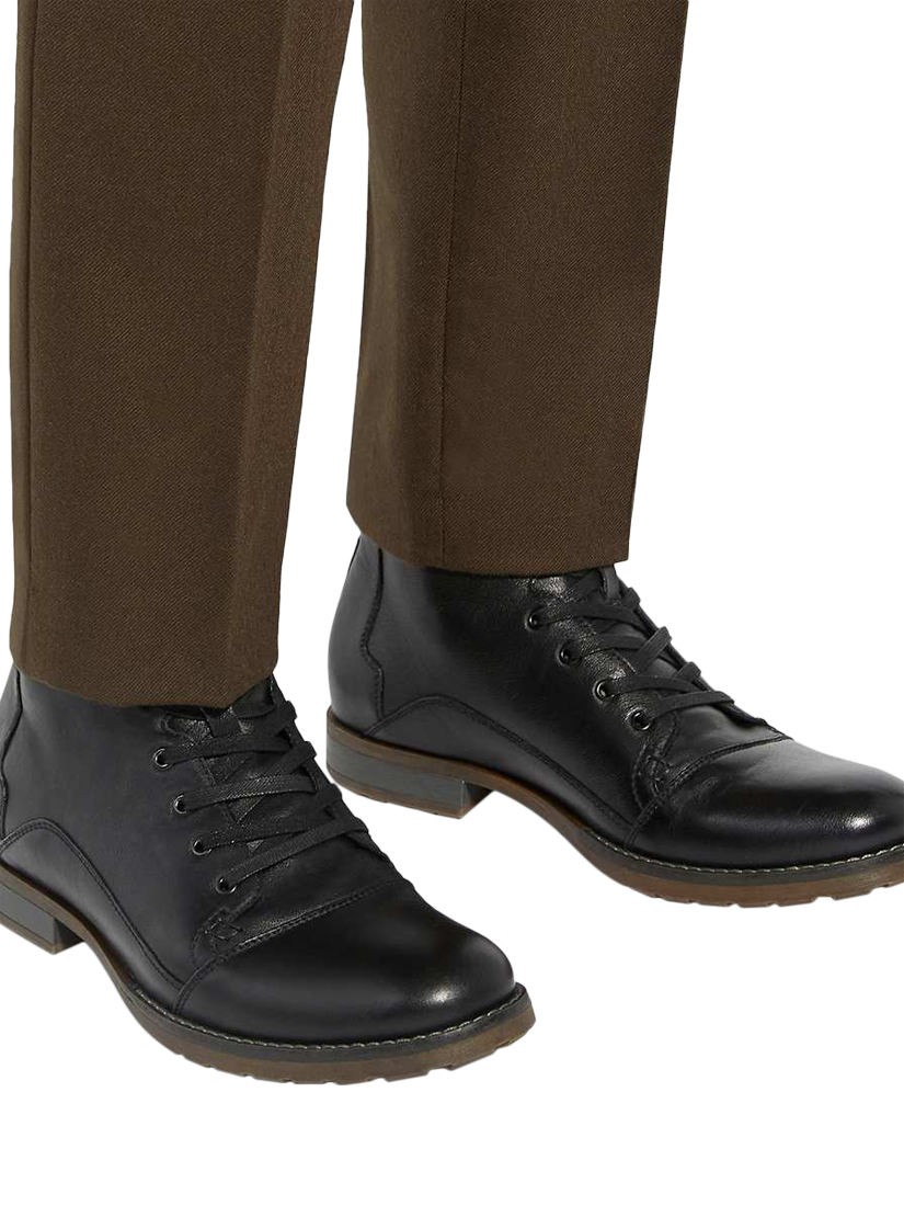 Product image 2 of 6, which shows Dune London Corrdial Leather Ankle Boots, Black, EU42