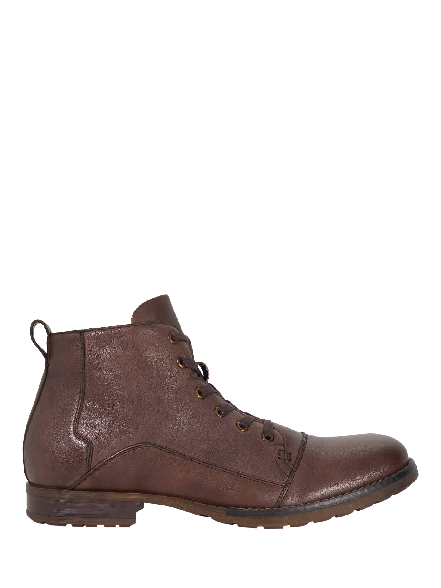 Product image 1 of 6, which shows Dune London Corrdial Leather Ankle Boots, Brown, EU41