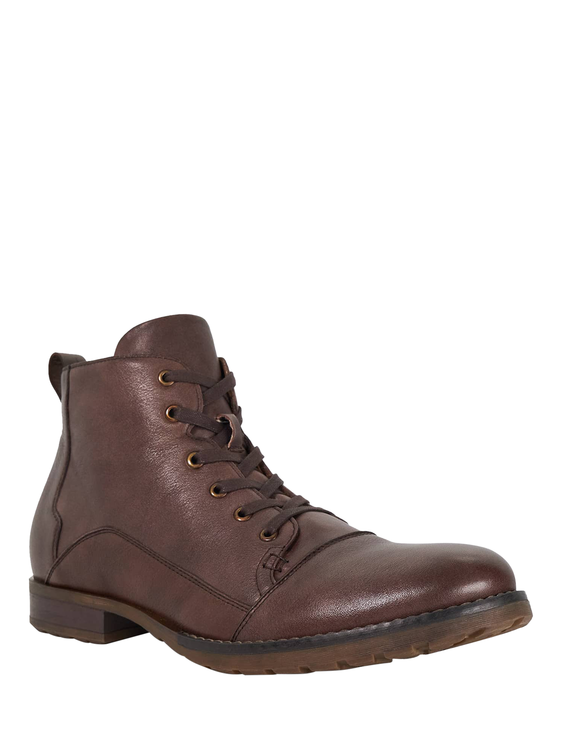 Product image 3 of 6, which shows Dune London Corrdial Leather Ankle Boots, Brown, EU41